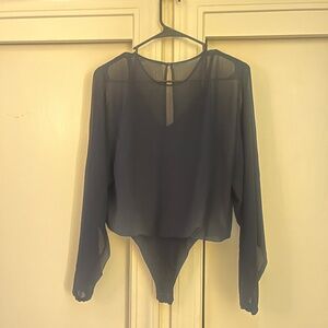Sheer body suit top